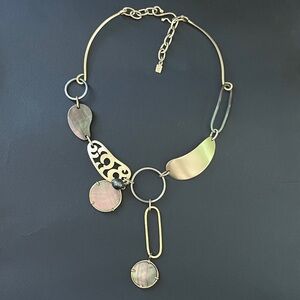 Elegant Gold and Silver Necklace